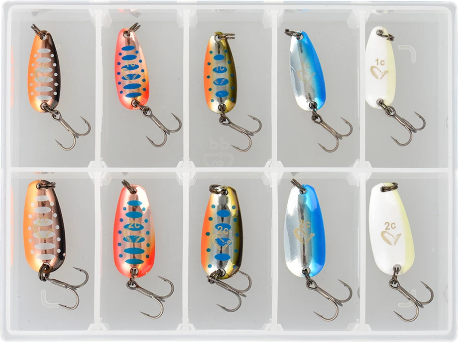 Cheap โ๏ธ Savage Gear Nails Micro Trout Area Spoon Kit 10pc ๐ 1 Cheap โ๏ธ Savage Gear Nails Micro Trout Area Spoon Kit 10pc ๐