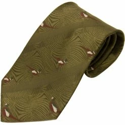 Best Pirce 💯 Bisley Pheasants Polyester Tie 🤩