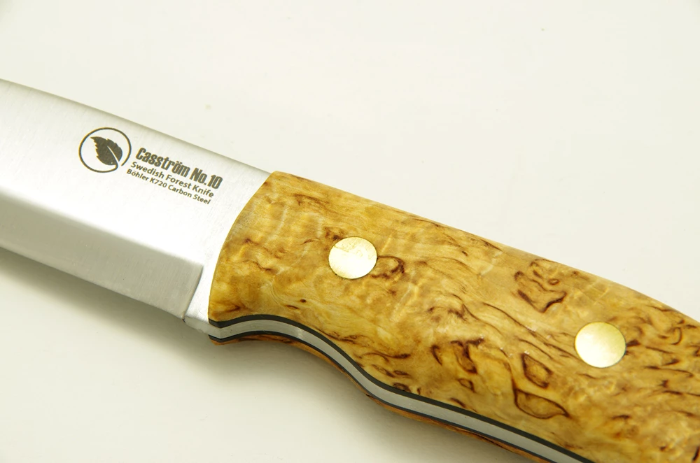 Cheap 🧨 Casstrom No10 Swedish Forest Sheath Knife Curly Birch Handle (10cm K720 Carbon Blade) 🔥 5 Cheap 🧨 Casstrom No10 Swedish Forest Sheath Knife Curly Birch Handle (10cm K720 Carbon Blade) 🔥 - Image 5