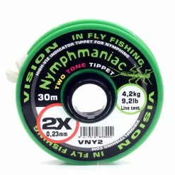 Best deal 🤩 Vision Nymphmaniac Two Tone Indicator Tippet 30m 👏