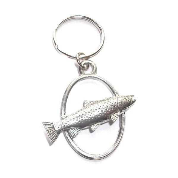 New ⭐ Just Fish Pewter Keyring Brown Trout ⌛ 1 New ⭐ Just Fish Pewter Keyring Brown Trout ⌛