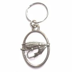Best Pirce ⌛ Just Fish Pewter Keyring Large Fly 🧨