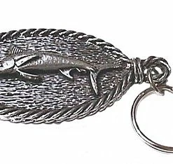 Deals 🎉 Just Fish Pewter Keyring Marlin ✔️