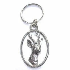 Buy ❤️ Just Fish Pewter Keyring Roe Deer ❤️