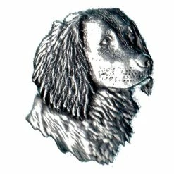 Brand new 🛒 Just Fish Pewter Lapel Pin Spaniel Head ⌛
