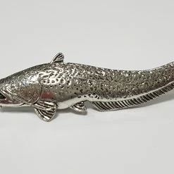 Hot Sale 😀 Just Fish Pewter Pin Wells Catfish ✨