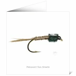 Cheapest ⌛ Mayfly Art Pheasant Tail Nymph Greetings Card 🎁