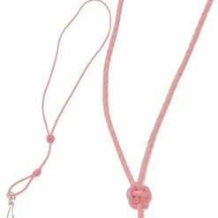 Deals 💯 Bisley Pink Plaited Leather Lanyard 🤩