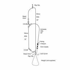 Deals ✨ Cox & Rawle Plaice Beach Rig (1-Hook Dropper Rig) Sz1 🎉