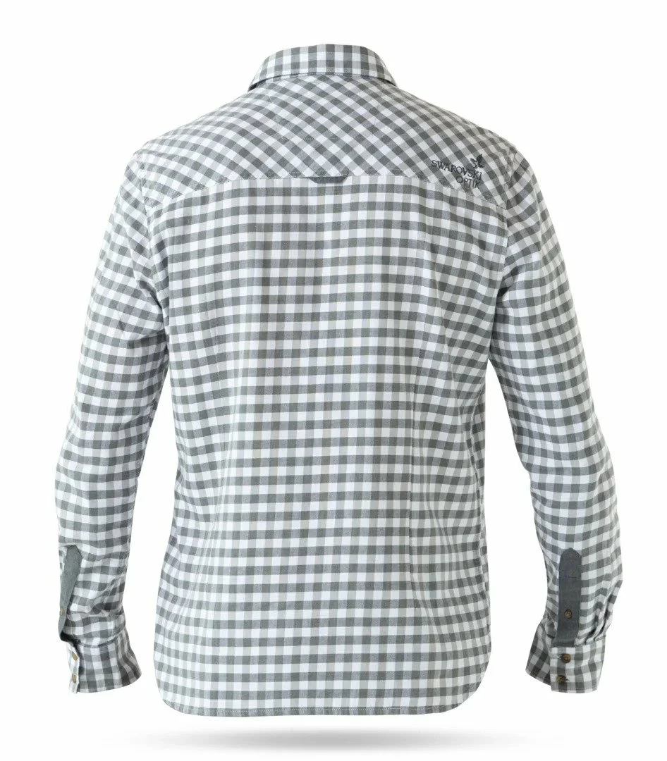Promo 🎉 Swarovski Plaid 👚 Shirt Mens 🔥 2 Promo 🎉 Swarovski Plaid 👚 Shirt Mens 🔥 - Image 2