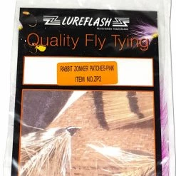 Cheapest 👍 Lureflash Rabbit Zonker Patch 🧨 -Glasgow Angling Sales rabbit zonker patch pink