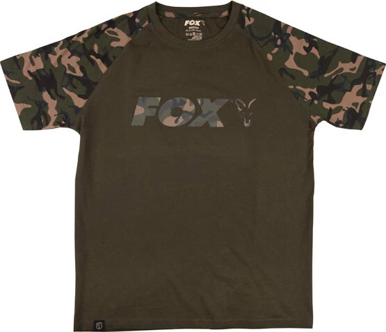 Best Pirce ⭐ Fox Raglan Khaki Camo Sleeve T-Shirt ⌛ 4 Best Pirce ⭐ Fox Raglan Khaki Camo Sleeve T-Shirt ⌛ - Image 4