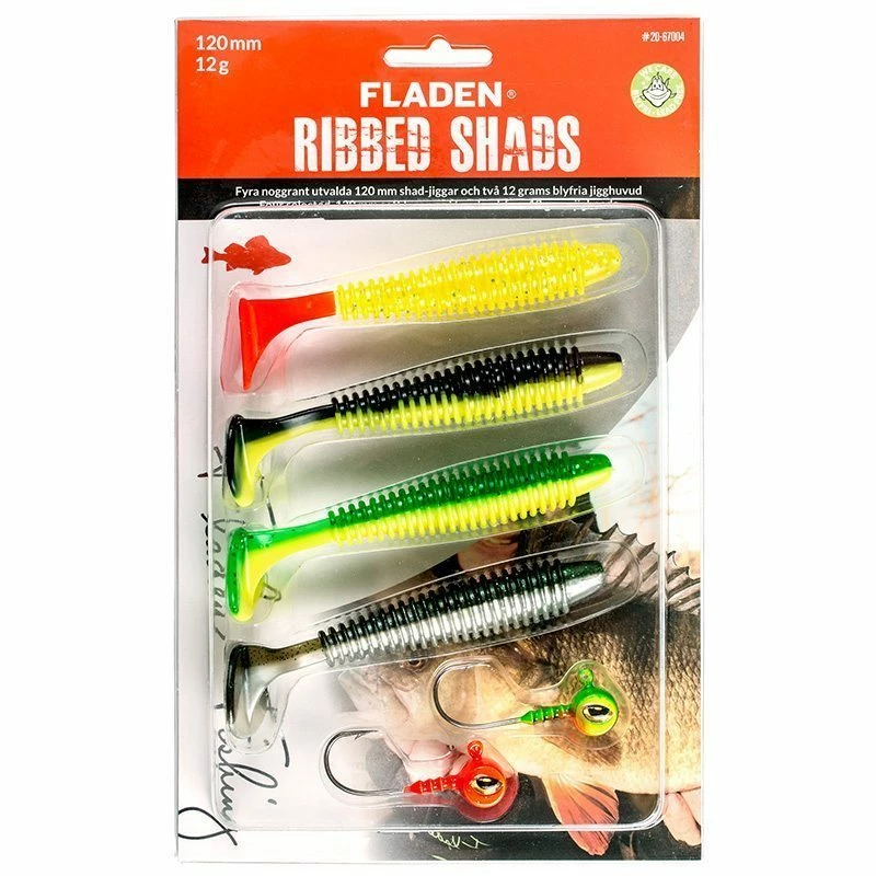 Top 10 π Fladen Ribbed Shad Assortment with Jigheads π 1 Top 10 π Fladen Ribbed Shad Assortment with Jigheads π