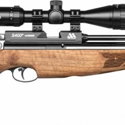 Budget 🔔 Air Arms S400 Carbine Air Rifle ⌛ -Glasgow Angling Sales s400 carbine pre charged rifle walnut scaled