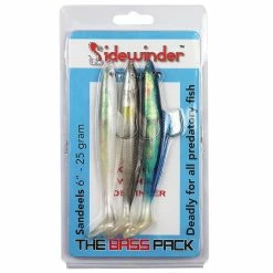 Cheapest 🌟 Sidewinder Sandeel Bass Pack 4in 10g 🛒