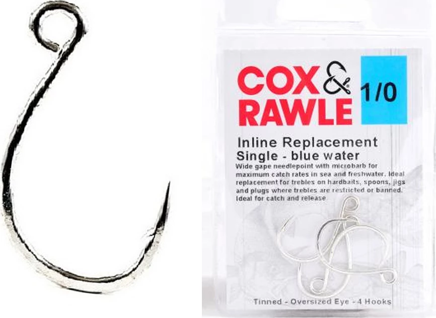 Outlet ✔️ Cox & Rawle SCR50TN Replacement Single Bluewater Hooks 💯 1 Outlet ✔️ Cox & Rawle SCR50TN Replacement Single Bluewater Hooks 💯