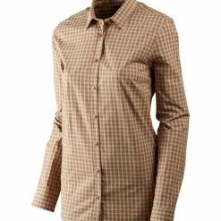 Hot Sale 🔔 Harkila Selja Lady L/S Check 👚 Shirt Moonlight Rose Check 👏