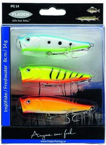 Cheapest 🥰 Fladen Lake 9cm 14g Floating Poppers 3pcs 👏 1 Cheapest 🥰 Fladen Lake 9cm 14g Floating Poppers 3pcs 👏