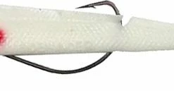 Brand new 🎁 Sidewinder Shallow Weedless Sandeel ❤️ -Glasgow Angling Sales shallow weedless white body red spot