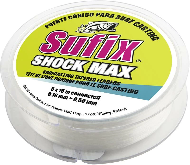 Brand new ✔️ Sufix Shock Max 5X15m Clear ✨ 1 Brand new ✔️ Sufix Shock Max 5X15m Clear ✨