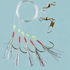 Coupon ⌛ Fladen Silver Flash Sea Rig - 5 Hook Size 1/0 ✔️