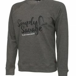 Cheapest 👍 Savage Gear Simply Savage Sweater Melange Grey ⌛