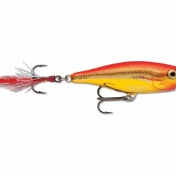 Budget 😍 Rapala Skitter Pop Top Water Lure 🌟 -Glasgow Angling Sales skitter pop steel gold fluorescent red sgfr