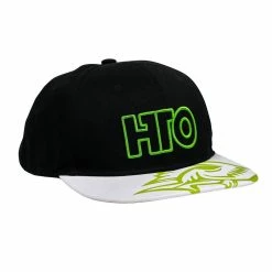 Cheapest 🔥 HTO Snapback Cap Black White Green 👏