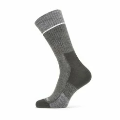 Best Pirce 🧨 Sealskinz Solo QuickDry Mid Length Sock ⌛ -Glasgow Angling Sales solo quickdry mid length socks black grey 3