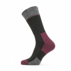 Best Pirce 🧨 Sealskinz Solo QuickDry Mid Length Sock ⌛ -Glasgow Angling Sales solo quickdry mid length socks black grey red 6