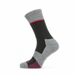 Best Pirce 🧨 Sealskinz Solo QuickDry Mid Length Sock ⌛ -Glasgow Angling Sales solo quickdry mid length socks black red grey 8