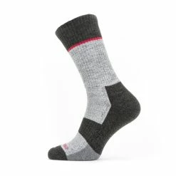 Best Pirce 🧨 Sealskinz Solo QuickDry Mid Length Sock ⌛ -Glasgow Angling Sales solo quickdry mid length socks grey black red 14