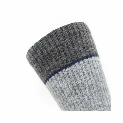 Best Pirce 🧨 Sealskinz Solo QuickDry Mid Length Sock ⌛ -Glasgow Angling Sales solo quickdry mid length socks grey navy blue 2