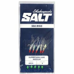 Outlet 😍 Shakespeare Superflash Lure Medium Rig 5 Hook ❤️