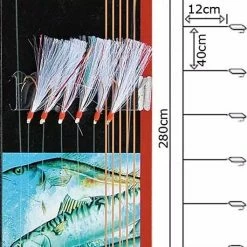 Wholesale 💯 Mustad T86 Flasher Rainbow Rig Sz4 😍