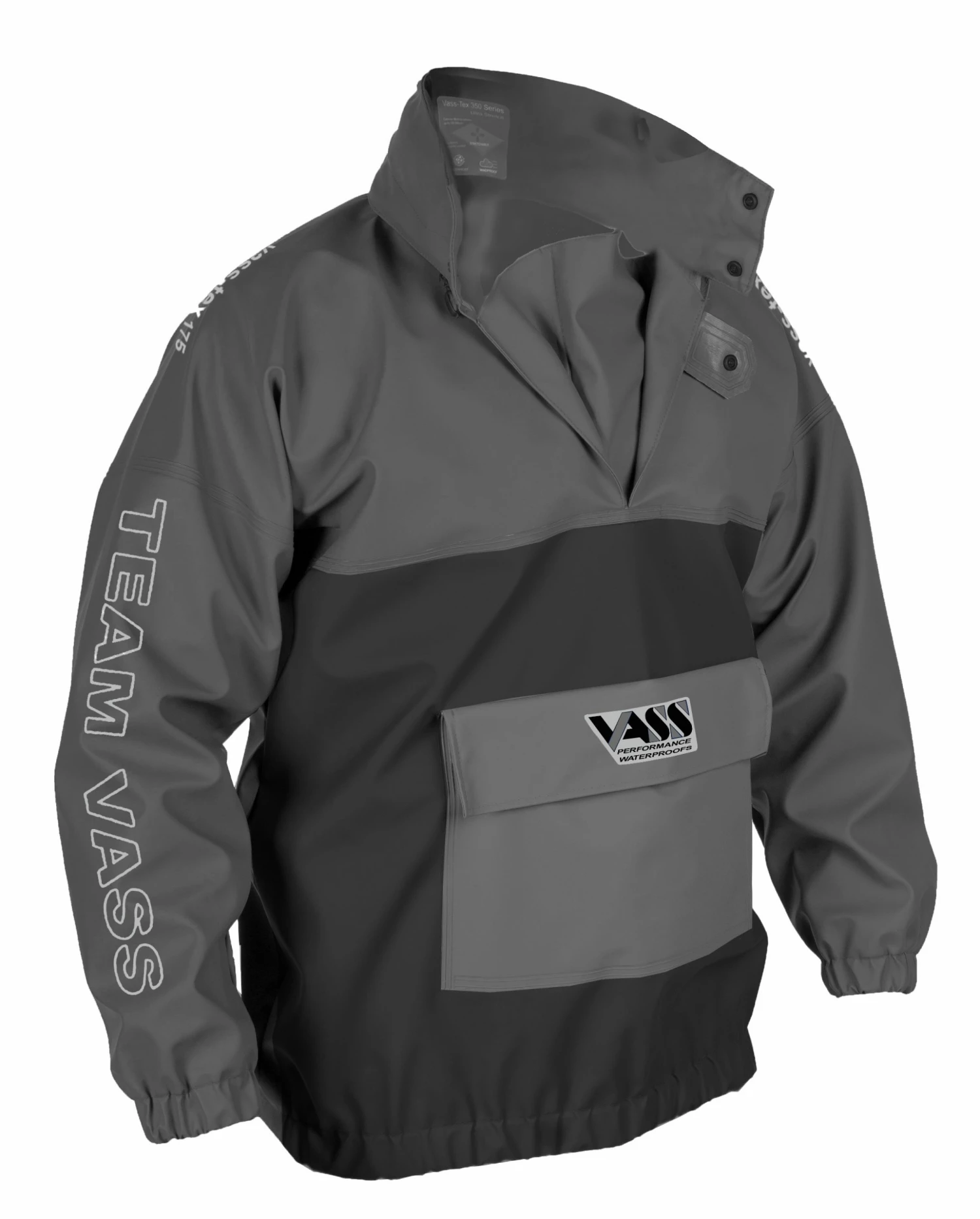 Flash Sale 🌟 Vass-Tex 175 Team Vass Lightweight Waterproof Smock Black/Grey ✨ 1 Flash Sale 🌟 Vass-Tex 175 Team Vass Lightweight Waterproof Smock Black/Grey ✨