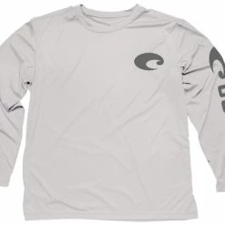 Flash Sale 😍 Costa Del Mar Technical Core Long Sleeve T-Shirt 🔔 -Glasgow Angling Sales technical core long sleeve t shirt gray