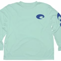 Flash Sale 😍 Costa Del Mar Technical Core Long Sleeve T-Shirt 🔔 -Glasgow Angling Sales technical core long sleeve t shirt mint