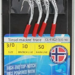 Brand new ⭐ Mustad Tinsel Mackerel H3/0 ML50lb 🎉