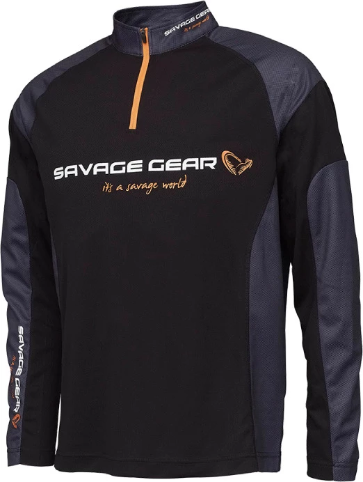 New 💯 Savage Gear Tournament 👚 Shirt 1/2 Zip ❤️ 2 New 💯 Savage Gear Tournament 👚 Shirt 1/2 Zip ❤️ - Image 2