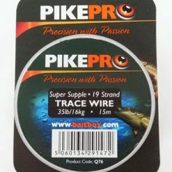 Wholesale ⭐ PikePro Trace Wire Super Supple 19 Strand 35lb 15m 🔔