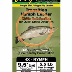 Hot Sale 💯 Frog Hair Transition Nymph Indicator Leader 9.5ft 🥰