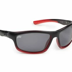 Budget 🛒 Fox Rage Transparent Red/Black 👓 Sunglasses Grey Lens 🛒