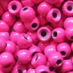 Hot Sale ❤️ Turrall Tungsten Beads 10pc ⭐ -Glasgow Angling Sales tungsten beads fluoro pink