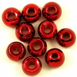 Hot Sale ❤️ Turrall Tungsten Beads 10pc ⭐ -Glasgow Angling Sales tungsten beads metallic red