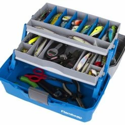Outlet 👍 Flambeau 2-Tray Classic Box With Flip Lid 👏 -Glasgow Angling Sales two tray classic box with flip lid open
