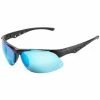 Brand new 🧨 Fladen UV400 'SPORTS' Polarized 👓 Sunglasses Black frame with Blue Reflect Mirror Lens 🌟
