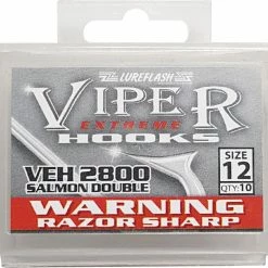 Discount 🎁 Lureflash Viper Extreme Salmon Double Hook ⌛