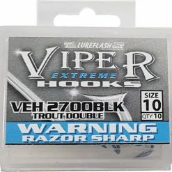 Wholesale 😍 Lureflash Viper Extreme Trout Double Hooks 🔥