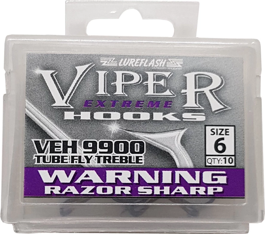 Wholesale 🌟 Lureflash Viper Extreme Tube Treble Hooks 👏 1 Wholesale 🌟 Lureflash Viper Extreme Tube Treble Hooks 👏